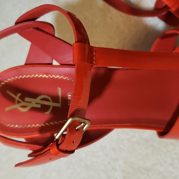YSL SIZE 41 color orange 100% AUTHENTIC - Picture 10 of 11